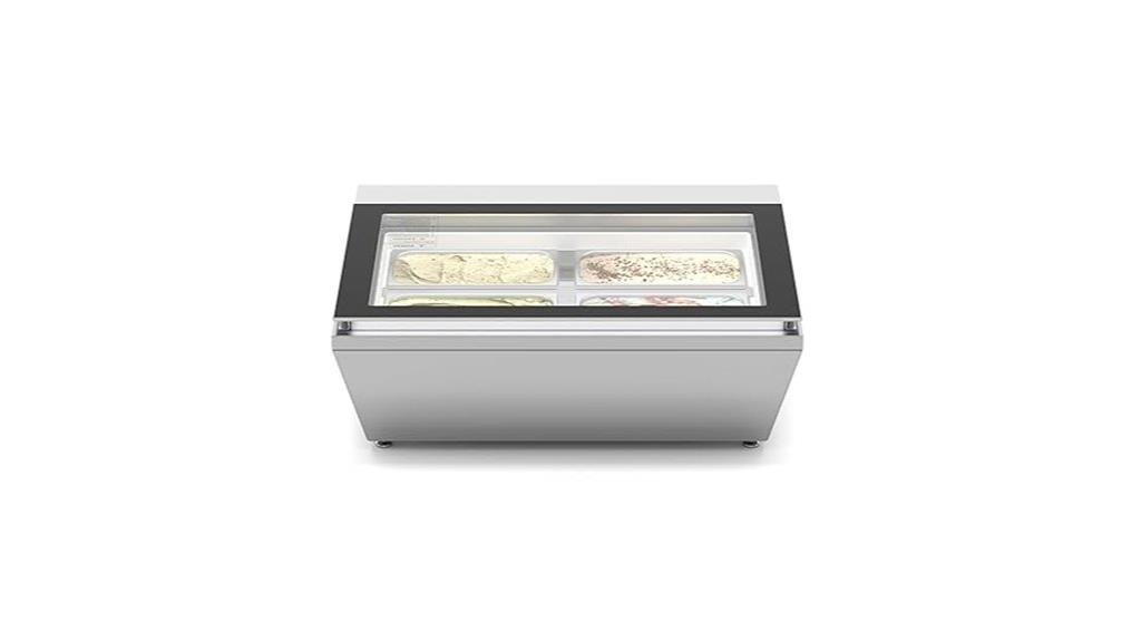 31 inch ice cream display