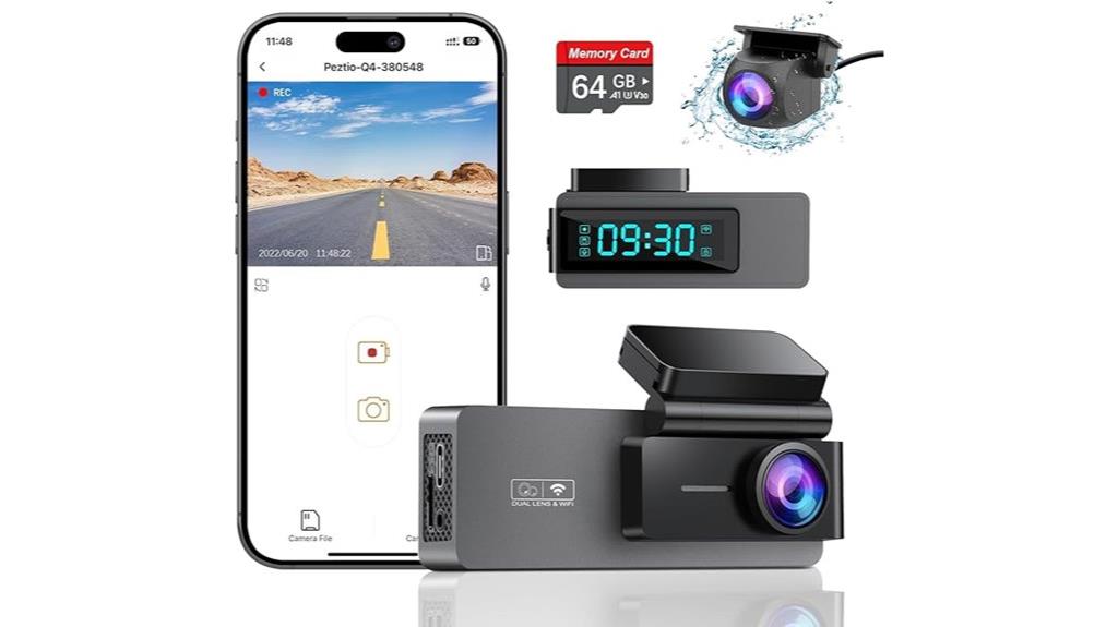 4k front rear night vision