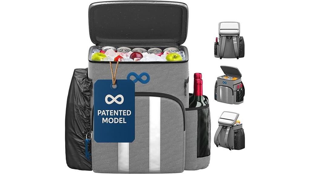 54 can insulated cooler backpack