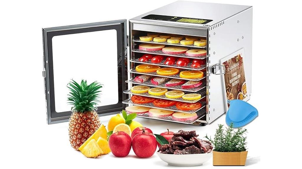 8 tray 500w dehydrator