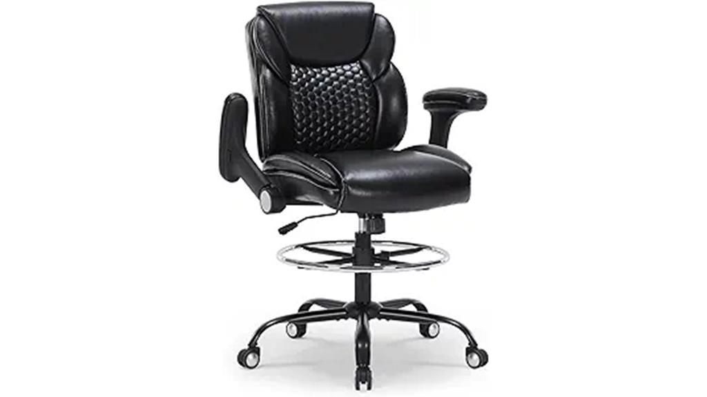 adjustable armrest office chair