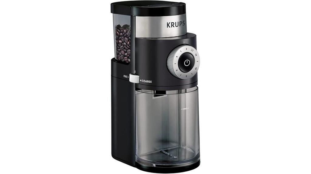 adjustable burr coffee grinder