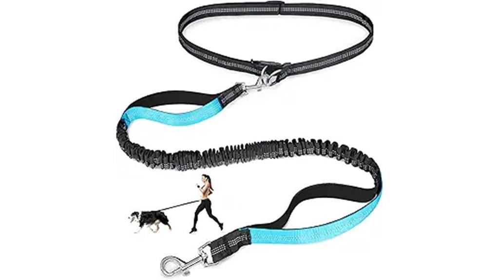 adjustable reflective hands free leash