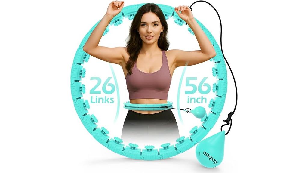 adjustable weighted fitness hoop