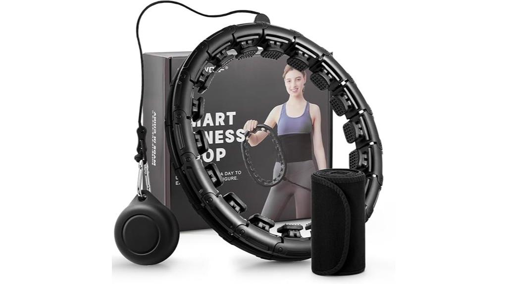 adjustable weighted fitness hoop