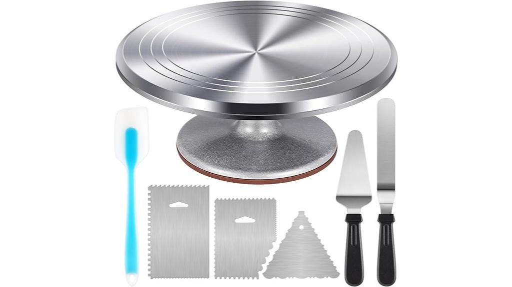 aluminium cake decorating turntable
