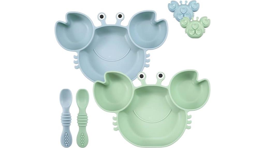 baby silicone suction plates