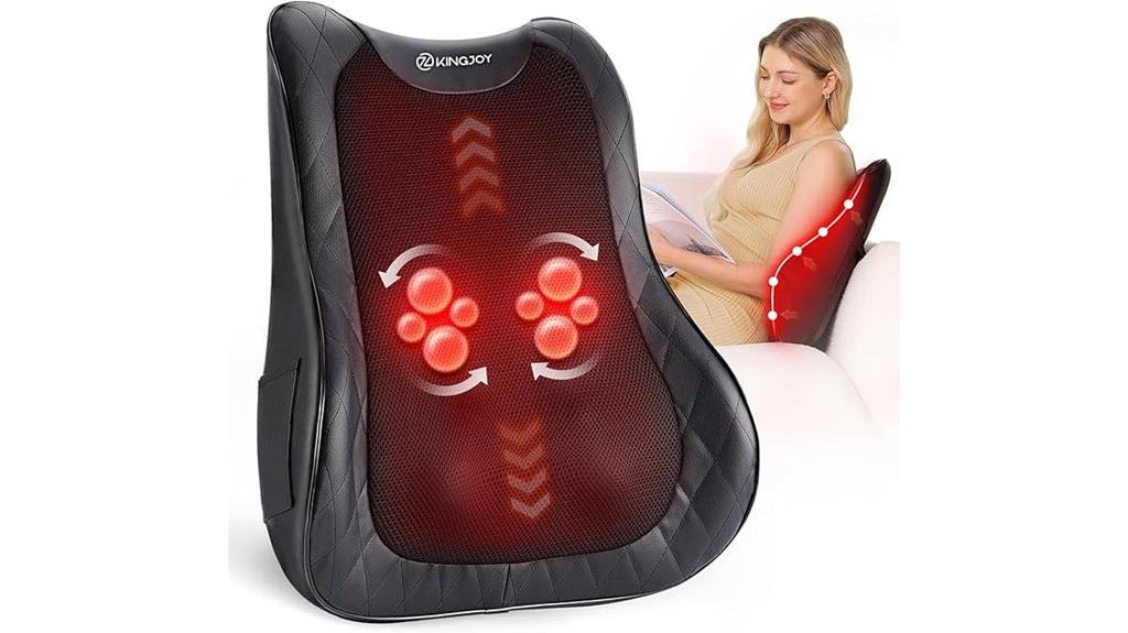 back massage with heat