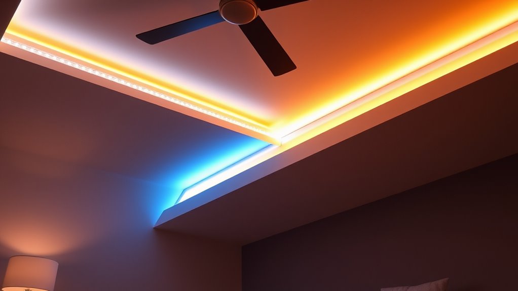 bedroom led lighting options