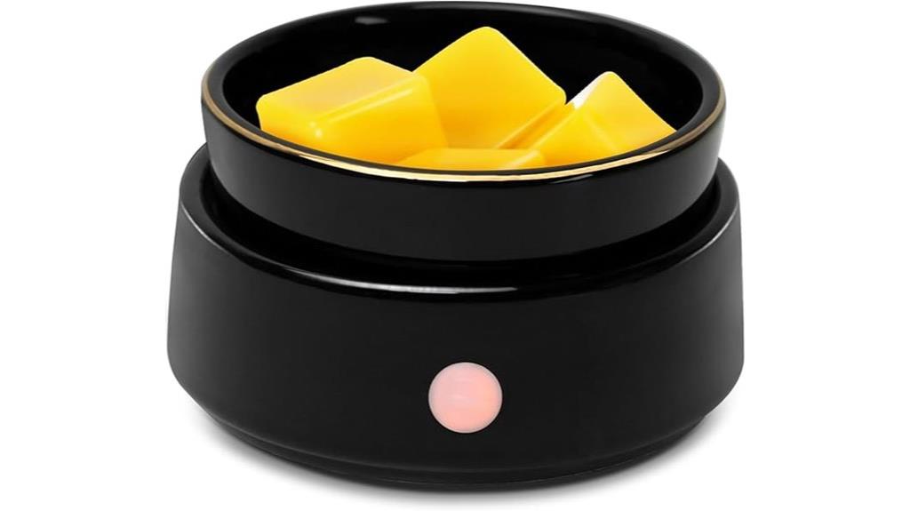 black wax melt warmer