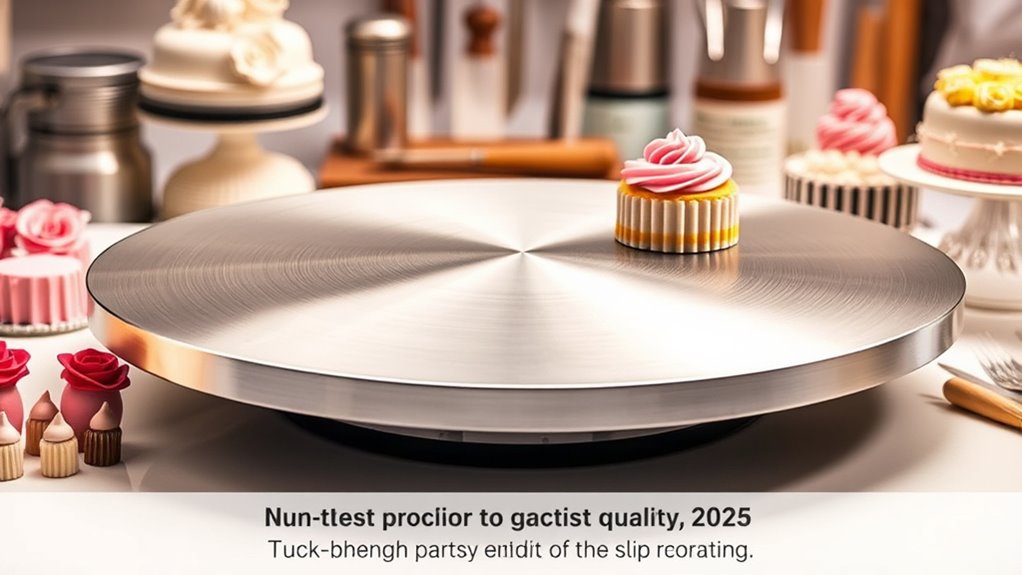 cake turntable selection criteria