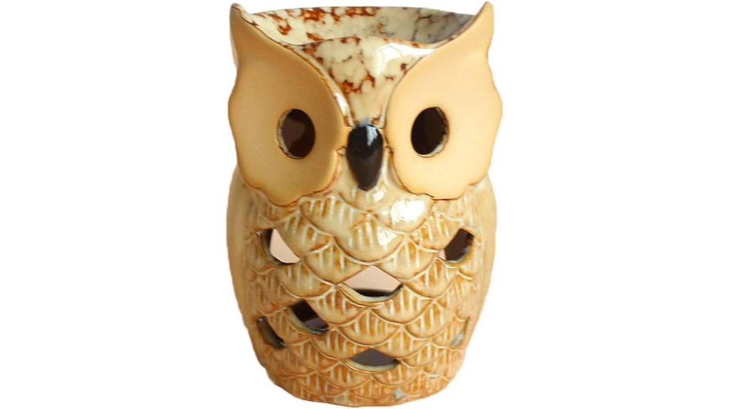 ceramic owl oil warmer