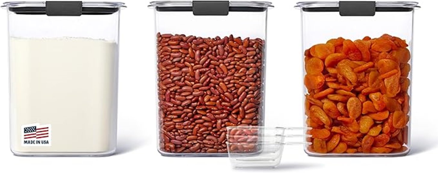 clear durable food containers