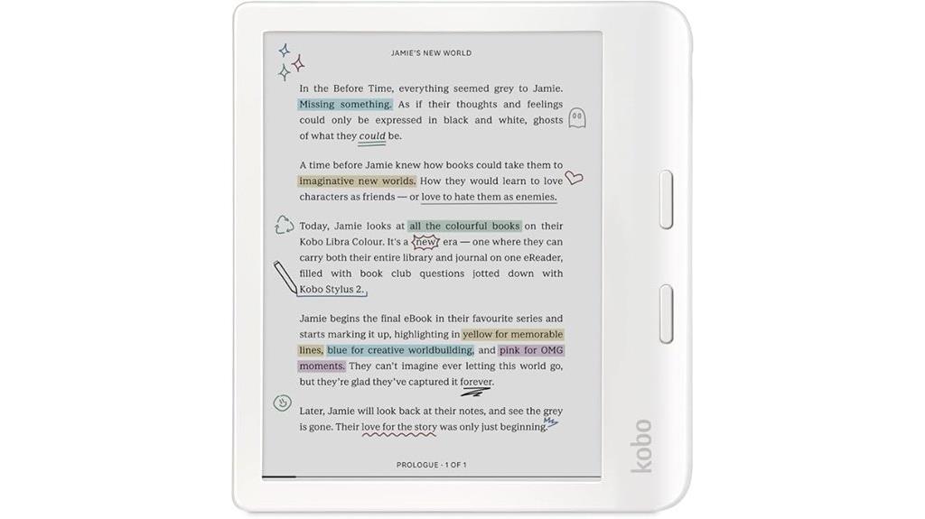 color e ink kindle