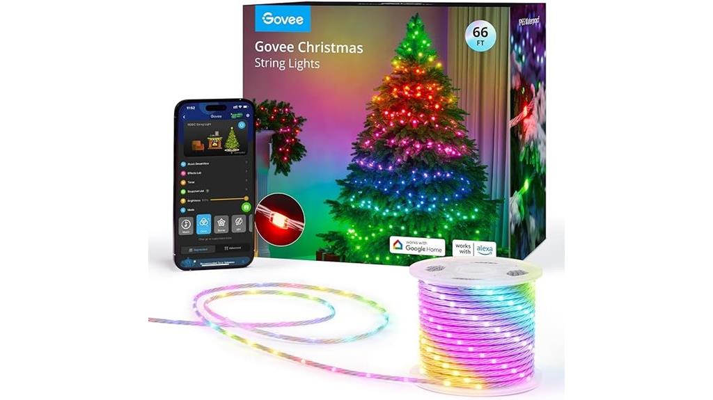 colorful 66ft rgbic lights