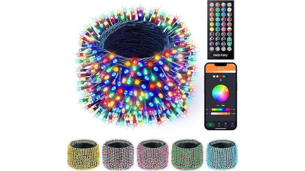 colorful outdoor led string lights
