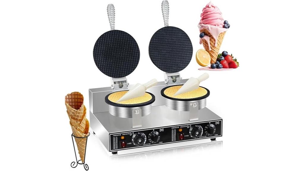 commercial electric waffle cone maker