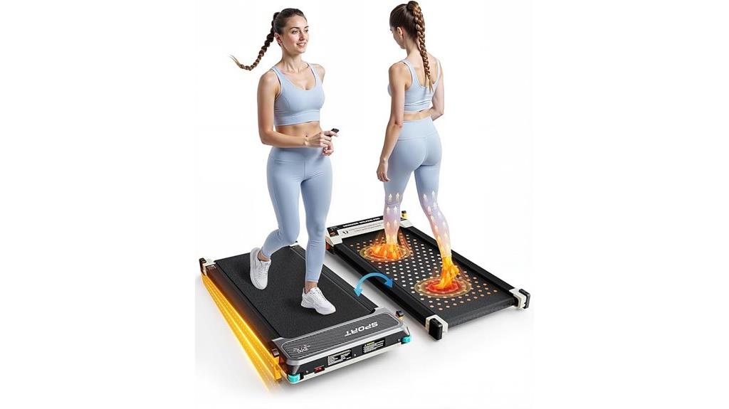 compact treadmill with massage