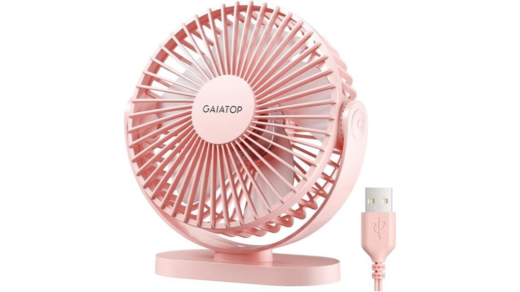 compact usb desktop fan
