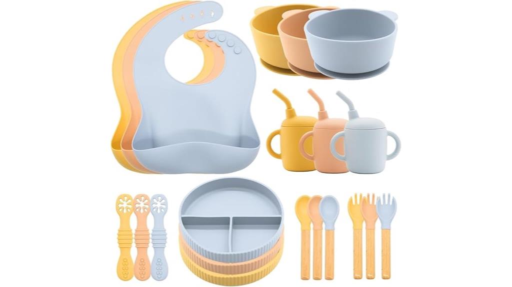 comprehensive silicone baby set