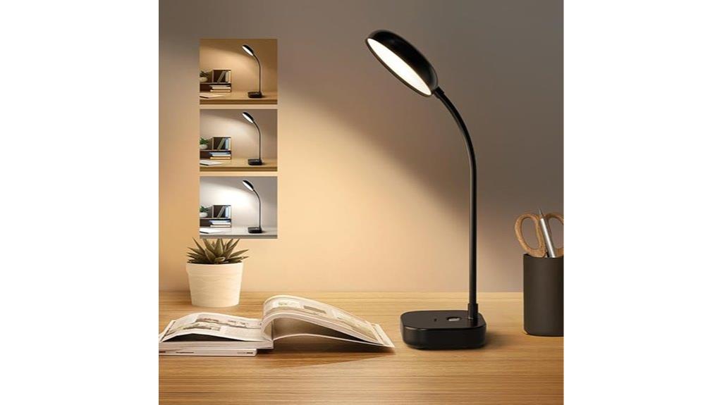cordless black led lamp
