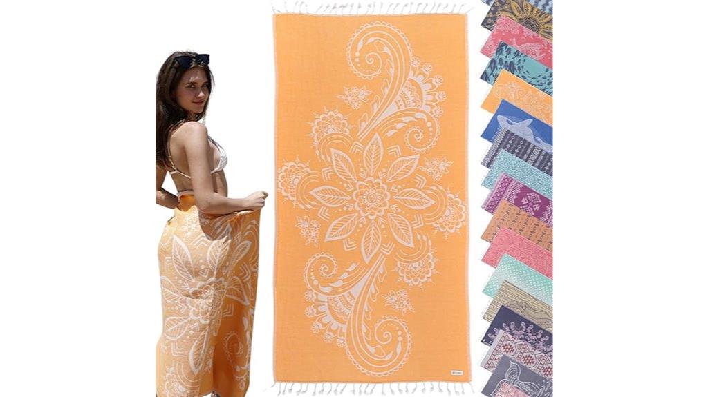 cotton sandproof beach towel