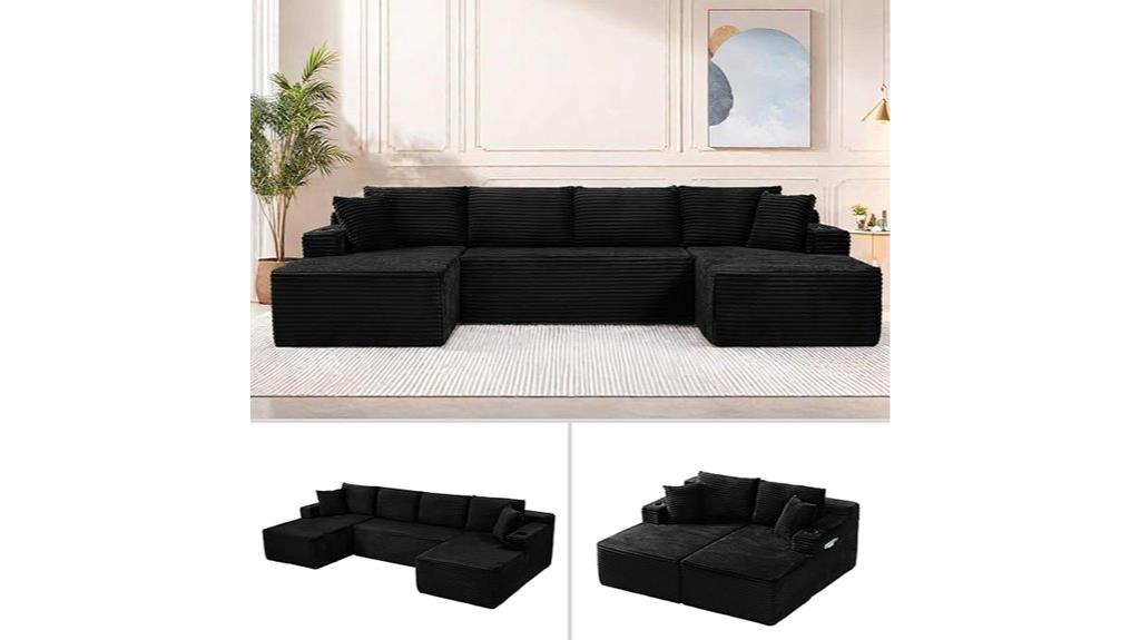 deep seat modular sofa
