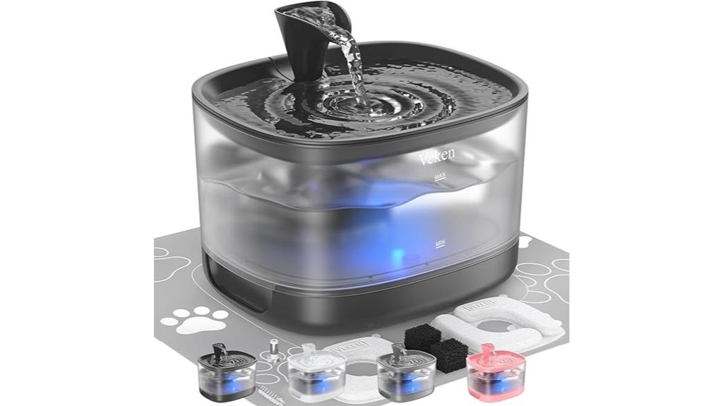 detachable tank cat fountain