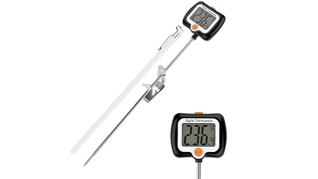 digital candy thermometer with clip