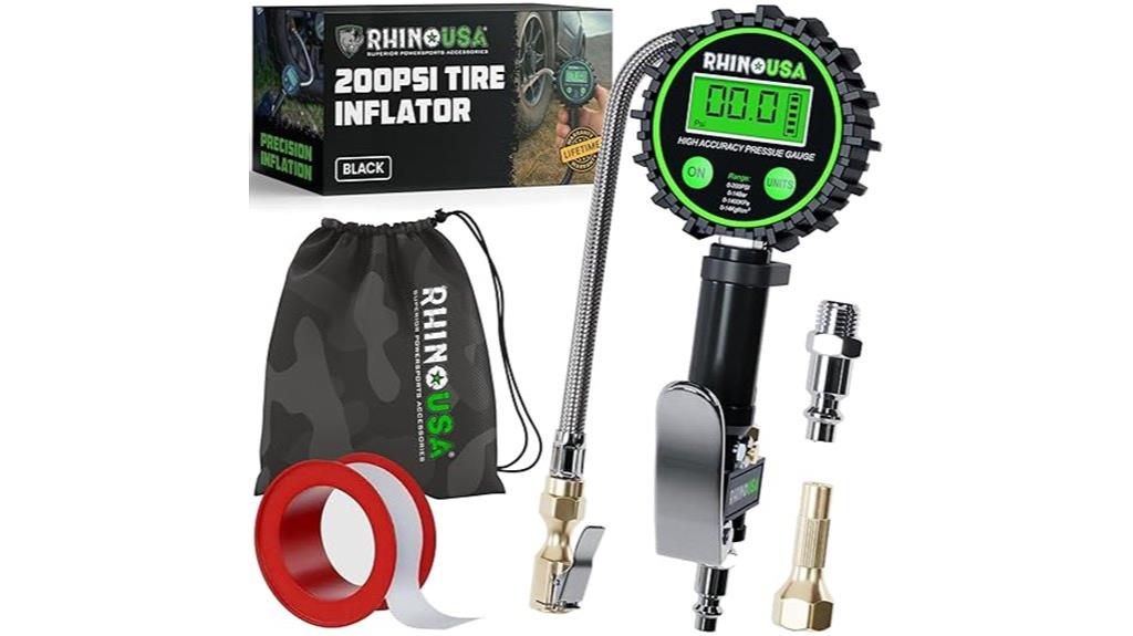 digital tire inflator gauge