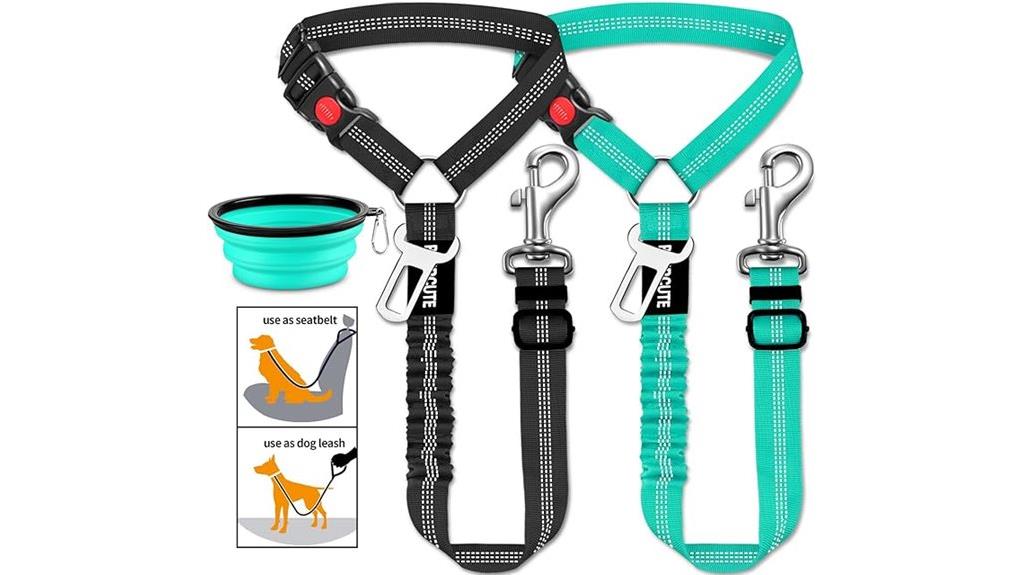dog car seat belt set