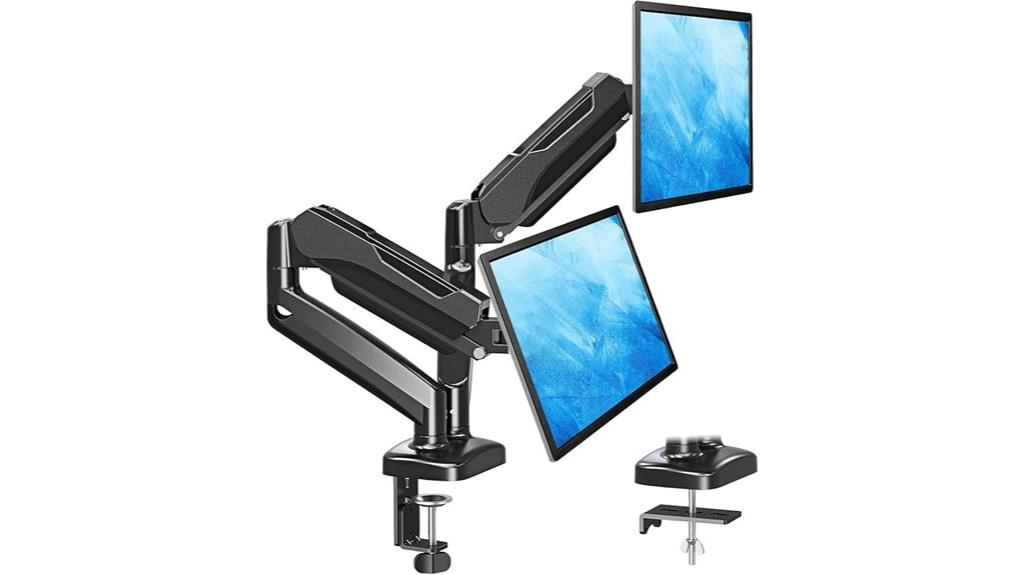 dual monitor desk stand