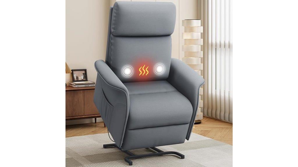 dual motor recliner with heat