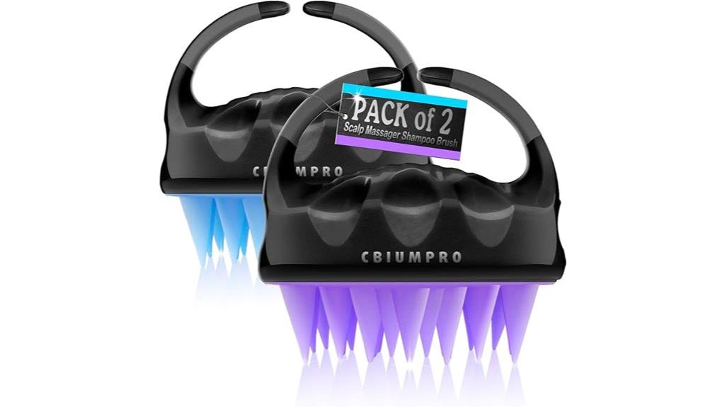 dual pack hair scalp massagers