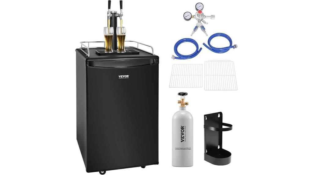 dual tap beer kegerator