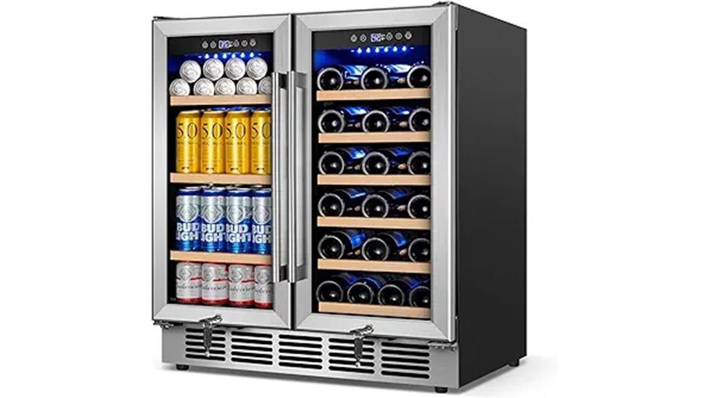 dual zone wine cooler