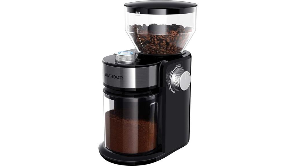 electric burr coffee grinder