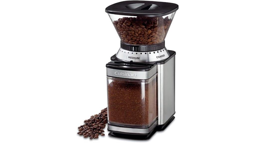 electric burr grinder with 18 settings