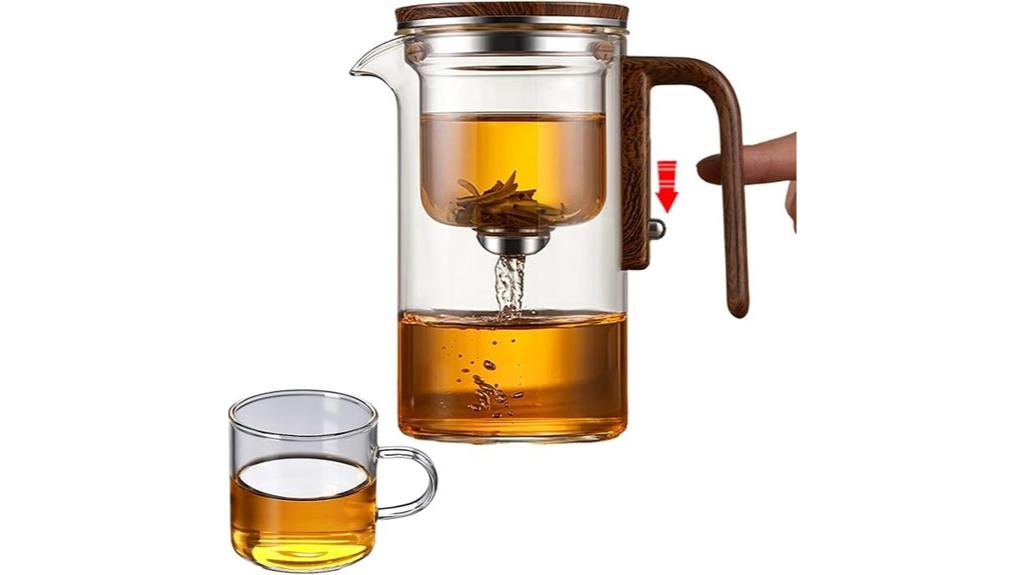 elegant 800ml glass teapot
