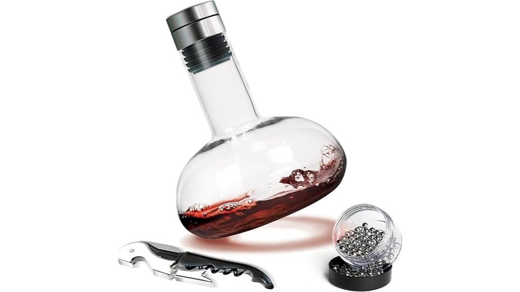 elegant modern wine decanter