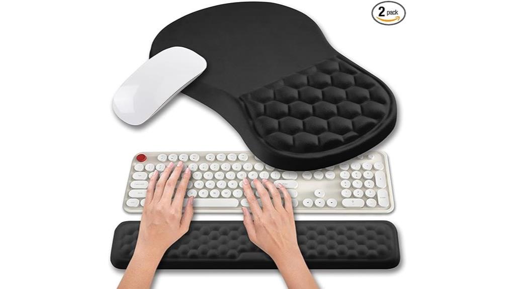 ergonomic mouse pad with wrist support