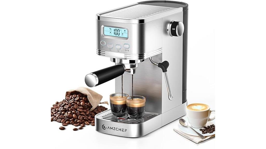 espresso machine with lcd
