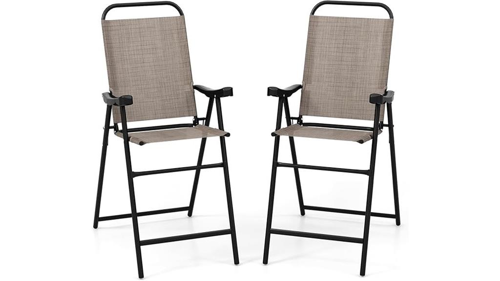 folding coffee patio chairs