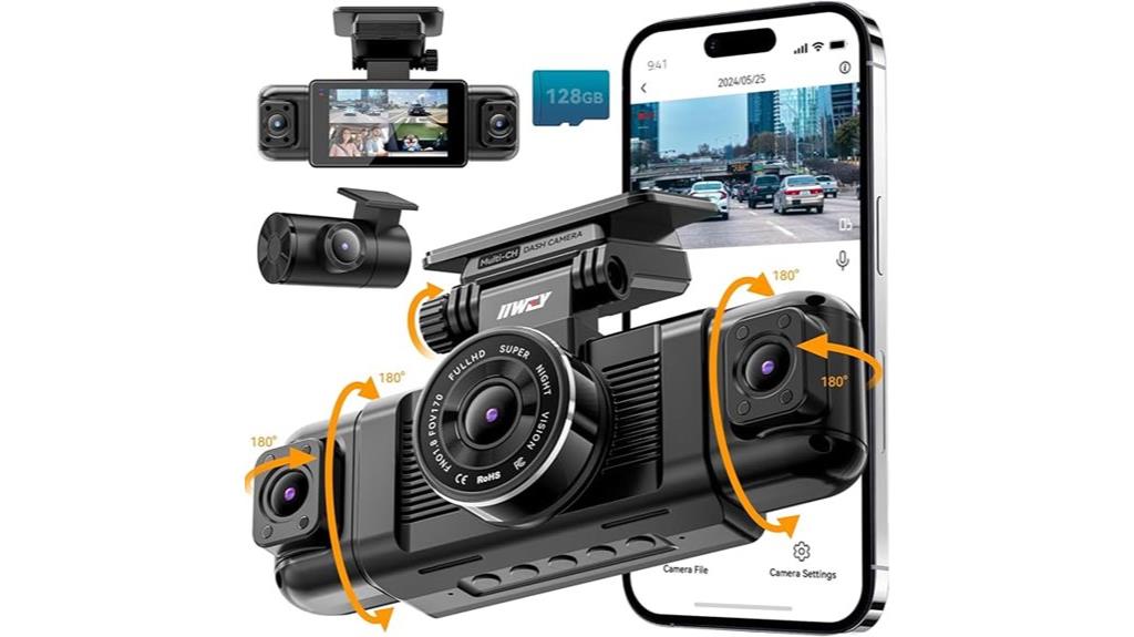 four channel 360 dash camera