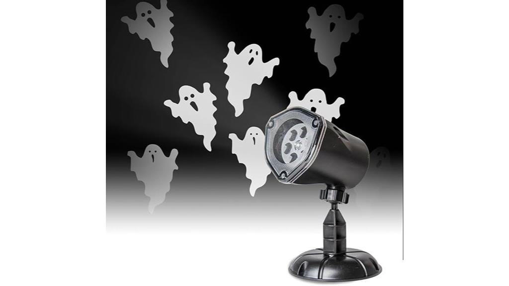 ghostly halloween light show