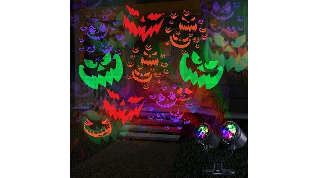 halloween projector lights timer