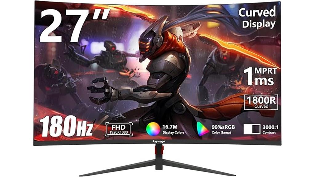 high refresh curved gaming monitor