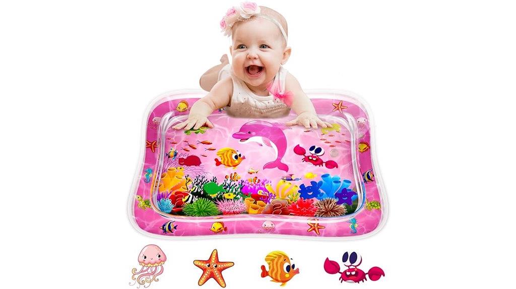 infant tummy time water mat
