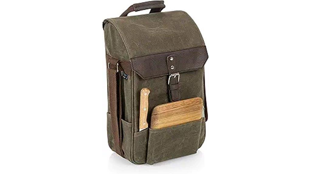 insulated wine and cheese set