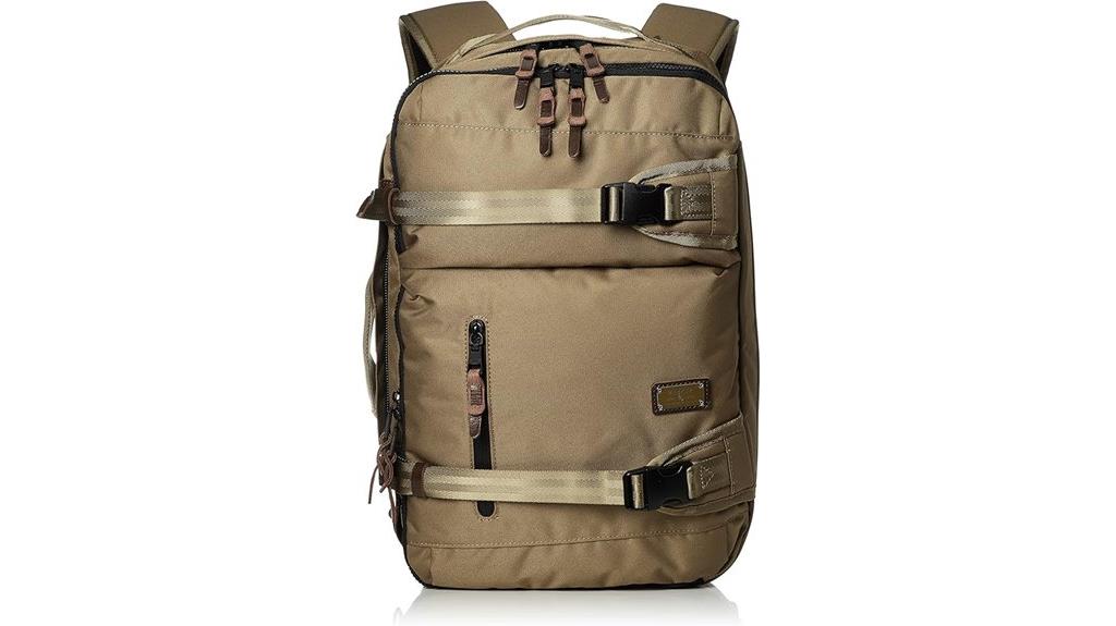 khaki cordura dobby backpack